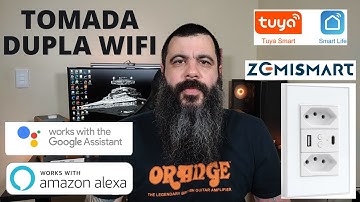 EXCELENTE!!! Tomada Dupla com USB ZEMISMART - ALEXA e GOOGLE