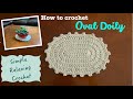 How to crochet Oval Doily