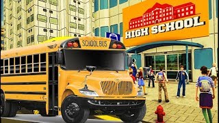 High School Bus Driving SIM Summer Camp Mania 2018 #3 Android Gameplay HD screenshot 2