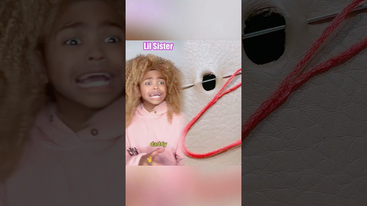 Lil sister gets brother in trouble…😭💀 #comedy