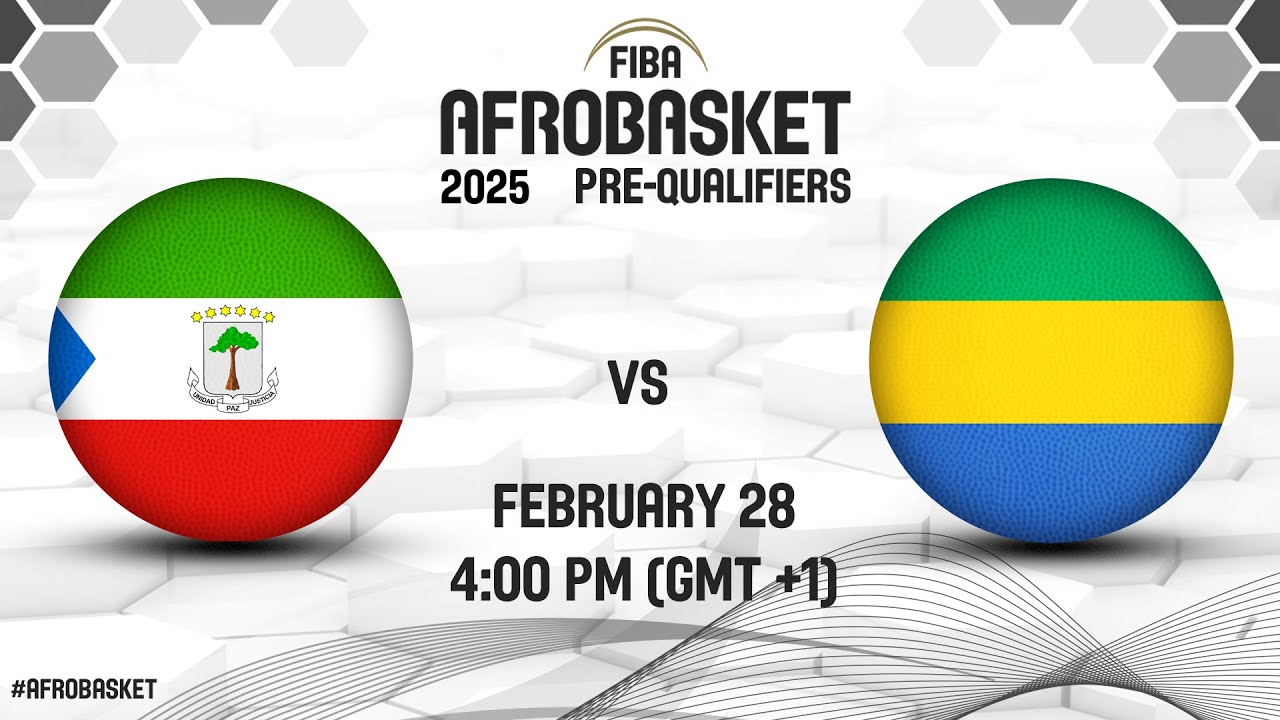 Equatorial Guinea v Gabon | Full Basketball Game | FIBA AfroBasket 2025 Pre