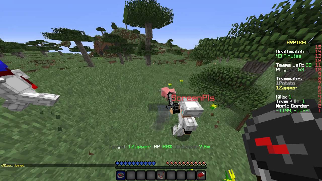 ScreenPls Hacking Hypixel Bhop Aura