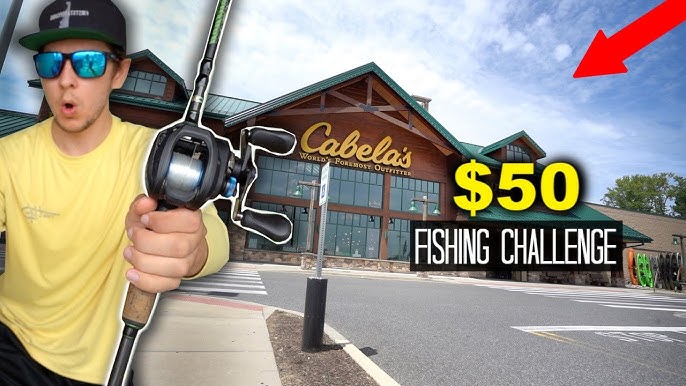 $25 Cabelas Fishing Challenge!! (Surprising!) 