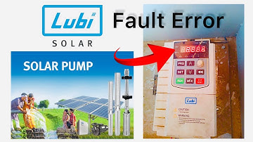 Lubi VFD Fault Error Code | लूबी VFD की ट्रिप समस्या Parameters Setting