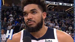 Karl-Anthony Towns Awkward Post Game Interview 😂