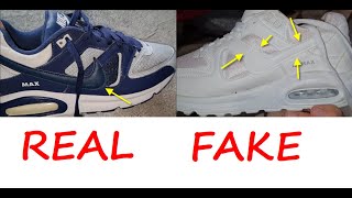 Nike Air max command real vs fake review. How to spot counterfeit Nike  Airmax command sneakers - YouTube