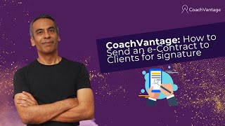 How to Send an e-Contract to Clients for signature in CoachVantage (Best Coaching Software) screenshot 1