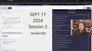 freeCodeCamp - Pt34 JavaScript Algorithms and Data Structures | Sept 17 24 Study Session 2