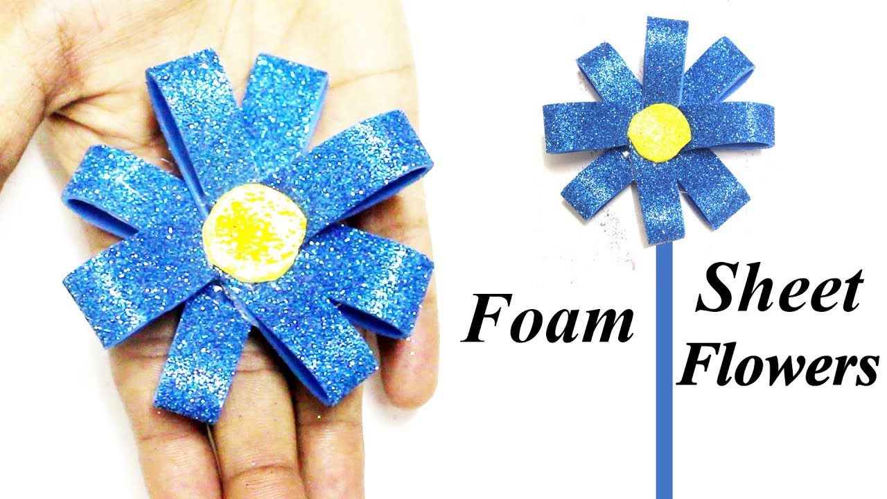 How to make Glitter Foam Sheets plus Paper Clip Bow Tutorial - Super Easy 