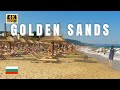Золотые пески Болгария. Прогулка по пляжу Золотые пески - Август 2021 4K