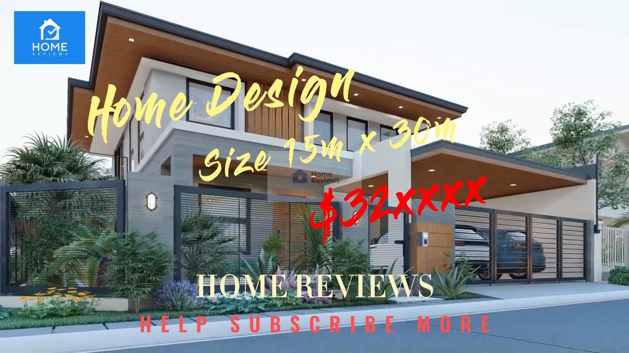 ម៉ូតផ្ទះថ្មីៗ/ Modern House design 15m x 30m - YouTube