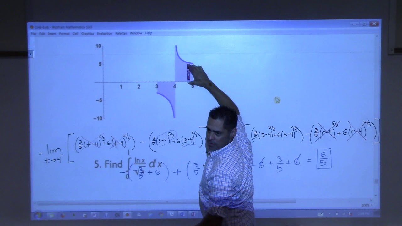 2414 6.6 Improper Integrals Type II part 2 - YouTube