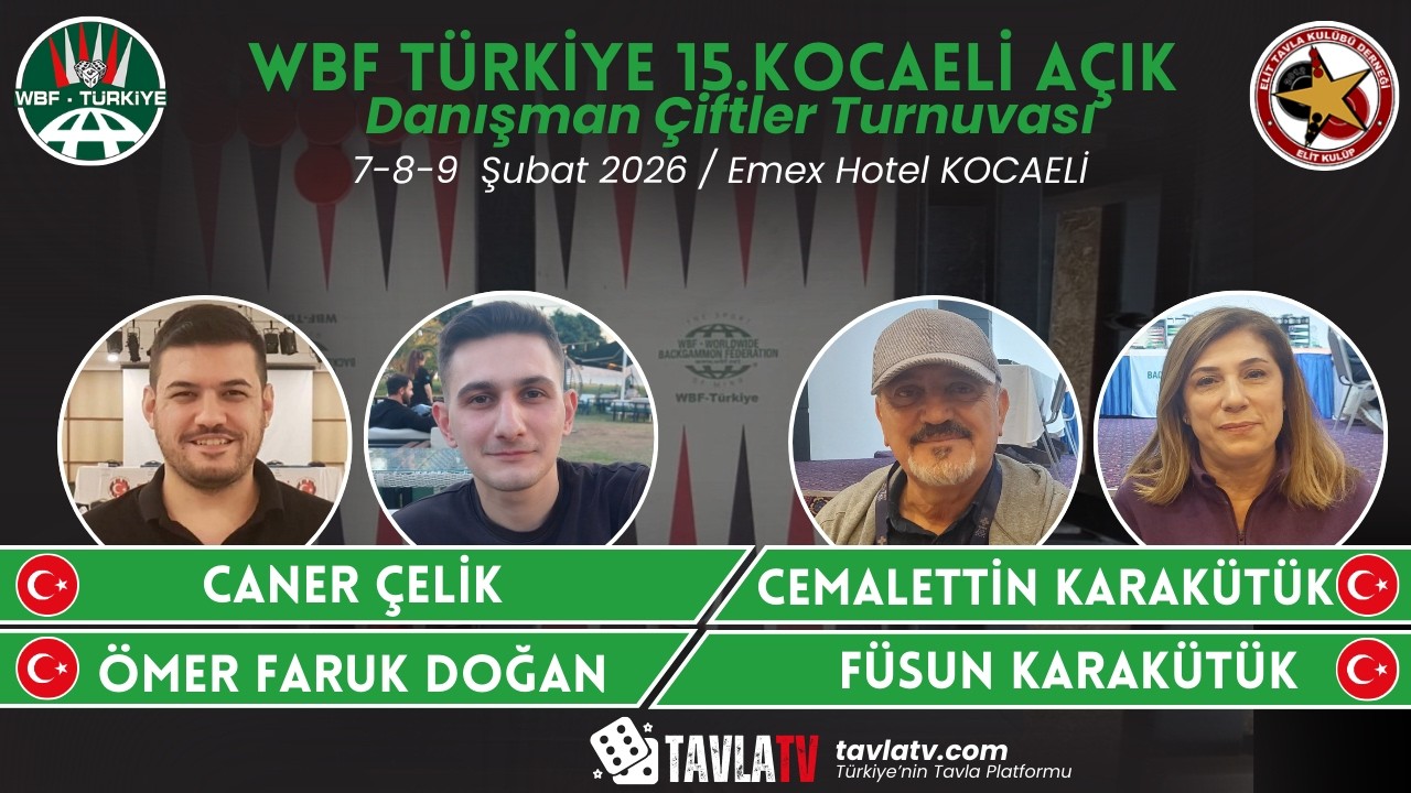 Caner ÇELİK & Ömer DOĞAN / Cemalettin & Füsun KARAKÜTÜK (D.Çiftler) | WBF 15.Kocaeli Açık Turnuvası