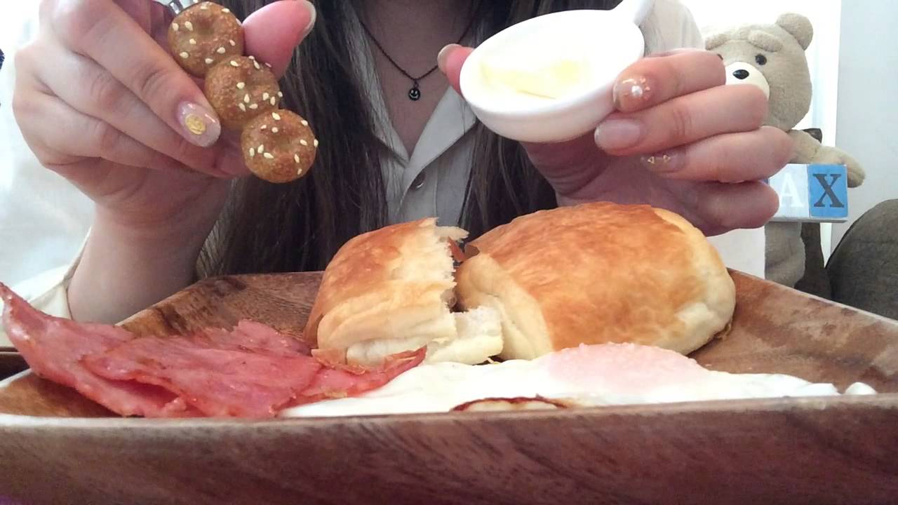 朝食を食べる breakfast 【音フェチ】【ASMR】【咀嚼音】