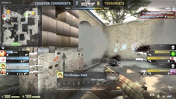 ace with a nova shotgun dust2 b tunnel