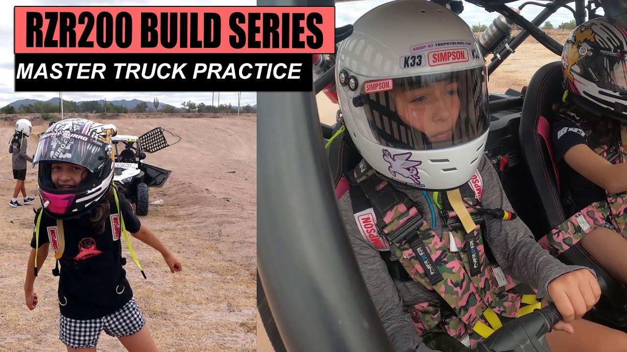 Kid Rzr Racing RZr 200 Race car practice session Baja Sur UTVKIDS - YouTube