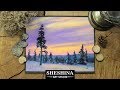 How to draw a winter scenery with soft pastels 🎨 FOR BEGINNERS