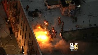 5-Alarm Fire Rips Through Residential Building In Ozone Park, Queens