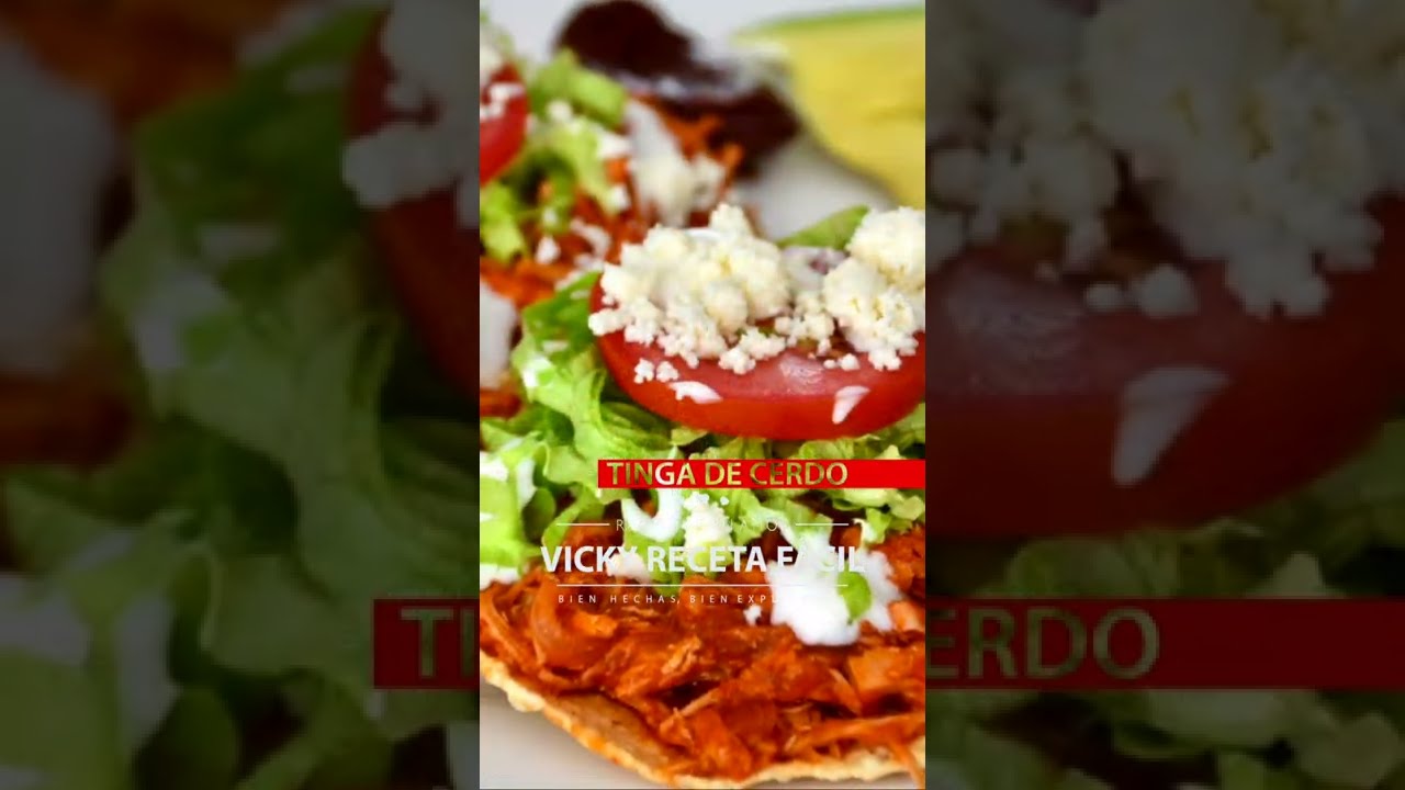 #Shorts TINGA DE CERDO | #VickyRecetaFacil | VICKY RECETA FACIL