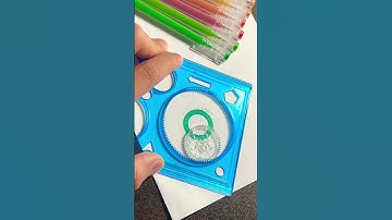Simple Spirograph Design Satisfying Art #shorts #trending #ytshorts #youtubeshorts #viral #tiktok