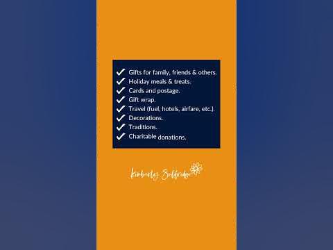 What to include in your Holiday Budget #Shorts - YouTube
