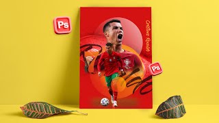 How To Design An Epic Cristiano Ronaldo Poster In Photoshop Football Poster Tutorial