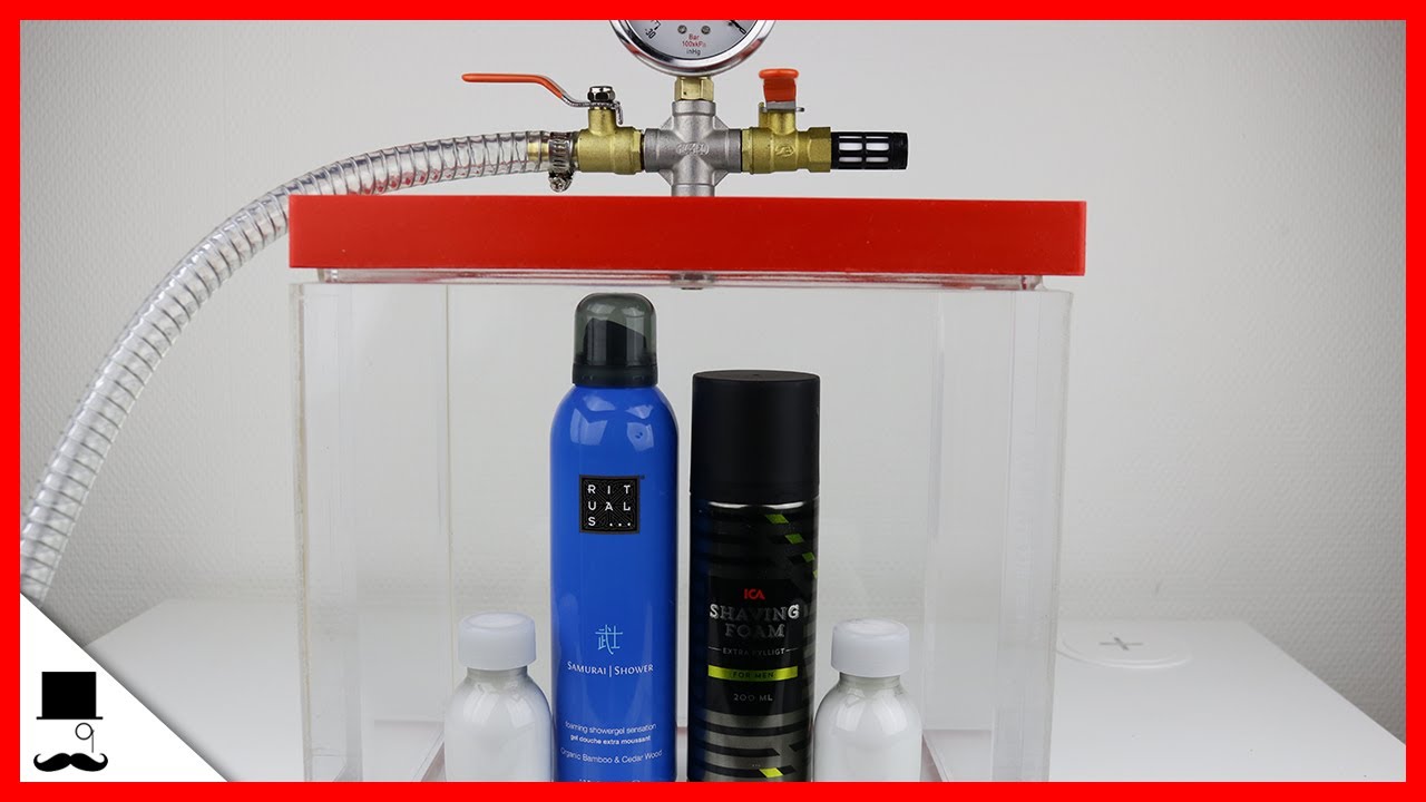 Shaving cream in vacuum chamber Experiment YouTube