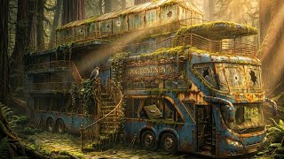 Restoring a 100-Year-Old Abandoned Bus | Cozy Off-Grid Mansion Concept