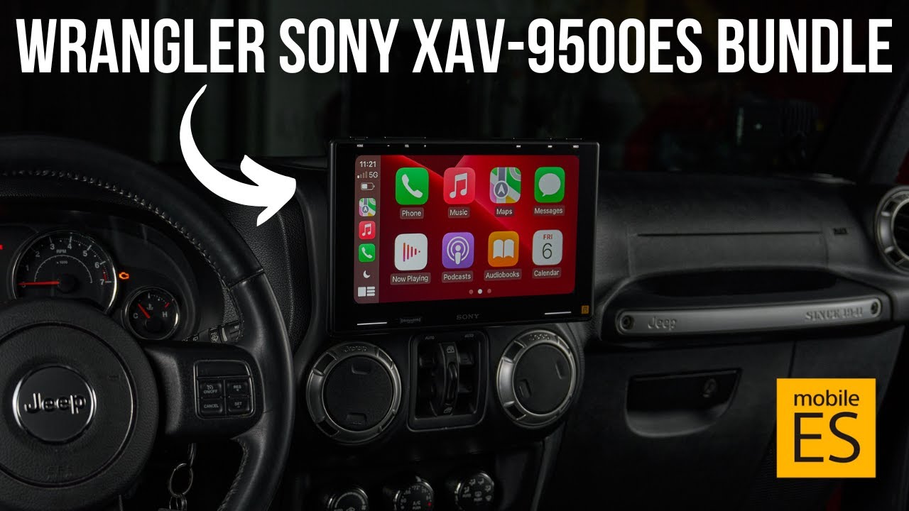Jeep Wrangler JK Sony XAV9500ES Plug & Play Kit Installation 2007 2018 Jeep Wrangler JK