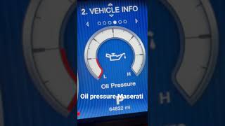 Oil pressure #maserati