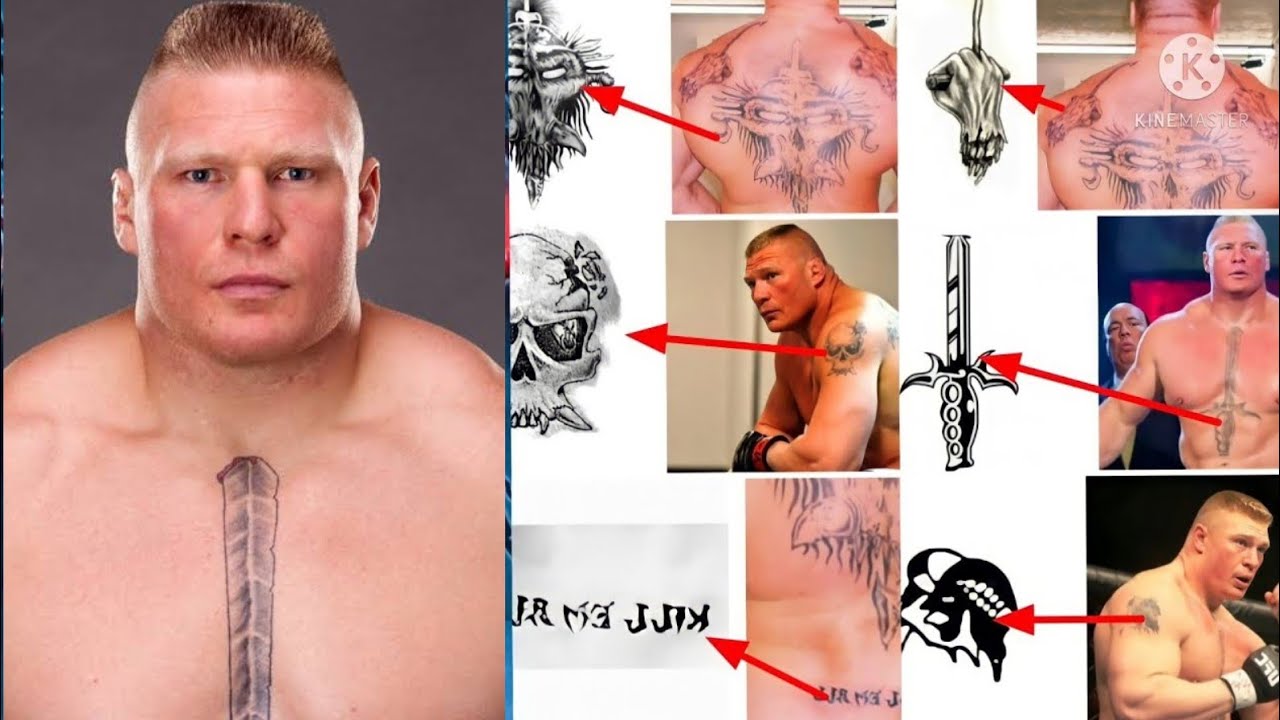 brock Lesnar body tattoo designs. #brocklesnar - YouTube