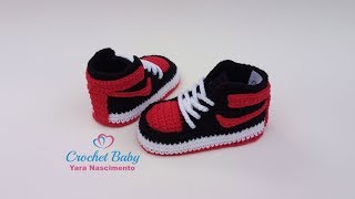 tenis nike a crochet para bebe