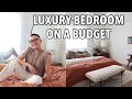 LUXURY BEDROOM ON A BUDGET | LET'S STYLE MY BEDROOM FOR FALL ! WHERE I SPLURGED & WHERE I SAVED