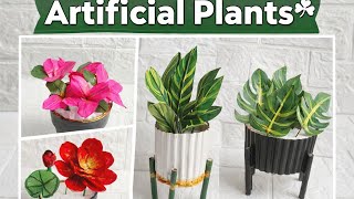 Diy artificial plants tutorial ☘️#trending #viral #viralvideo #video #youtubevideo #Tannu'sCraft