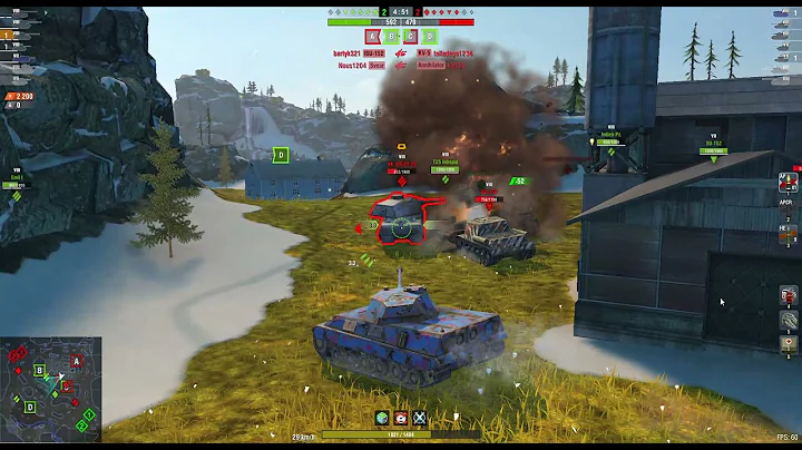 WoT Blitz/P.44 Pantera/3frags/4.4k/ACE