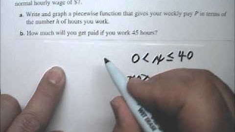Linear Piecewise Functions 6 Overtime Pay - Tutor Algebra