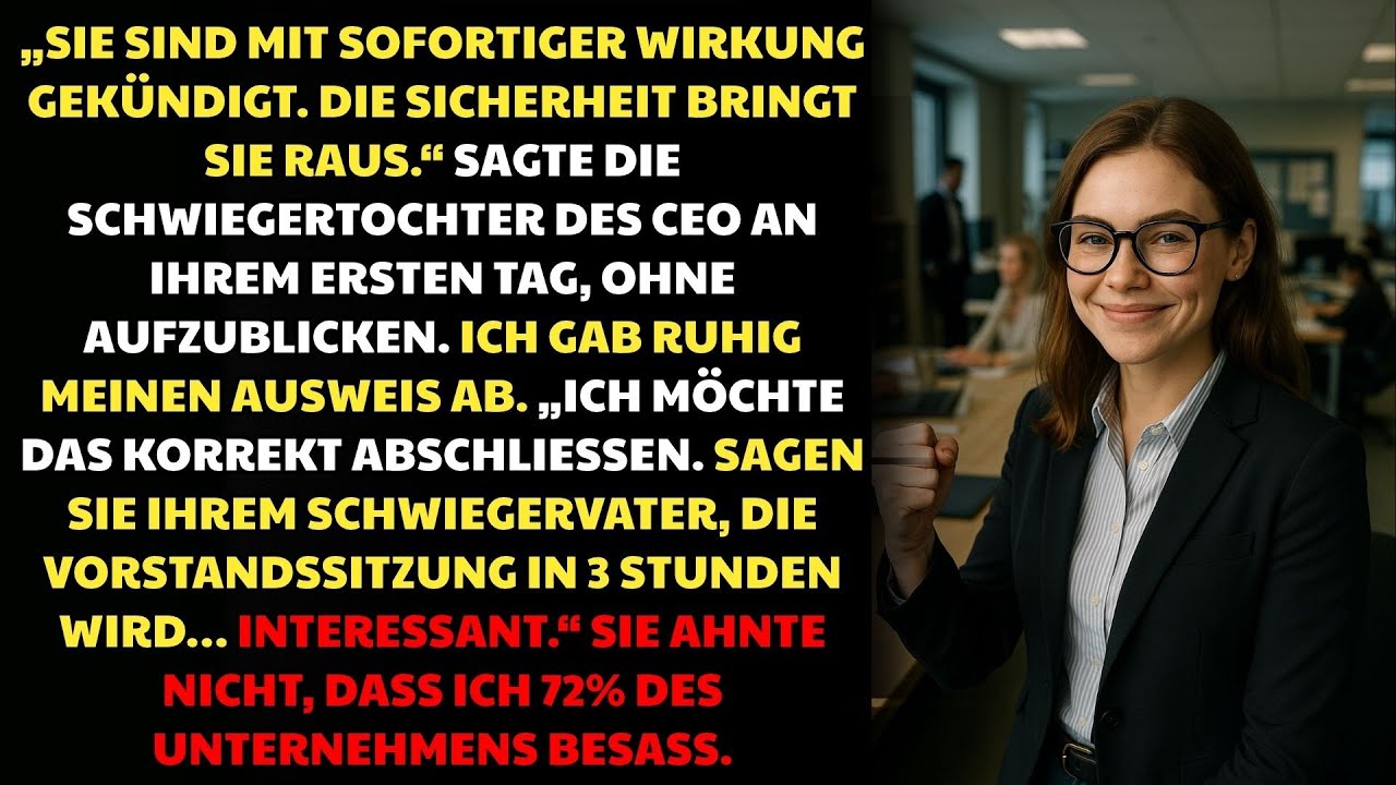 Am Ersten Tag Gekündigt – Dann Offenbarte Ich Meine 72% Firmenanteile 💼