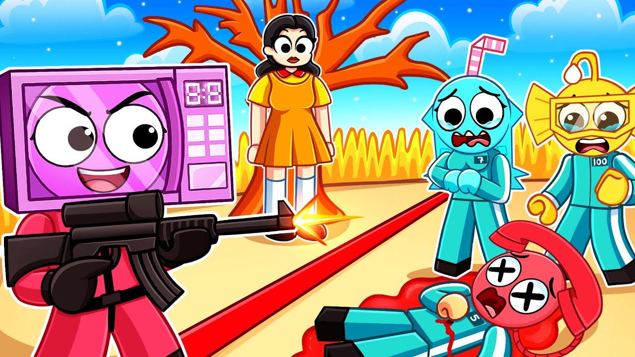 Станьте РОЗОВЫМ СОЛДАТОМ в играх Roblox Squid