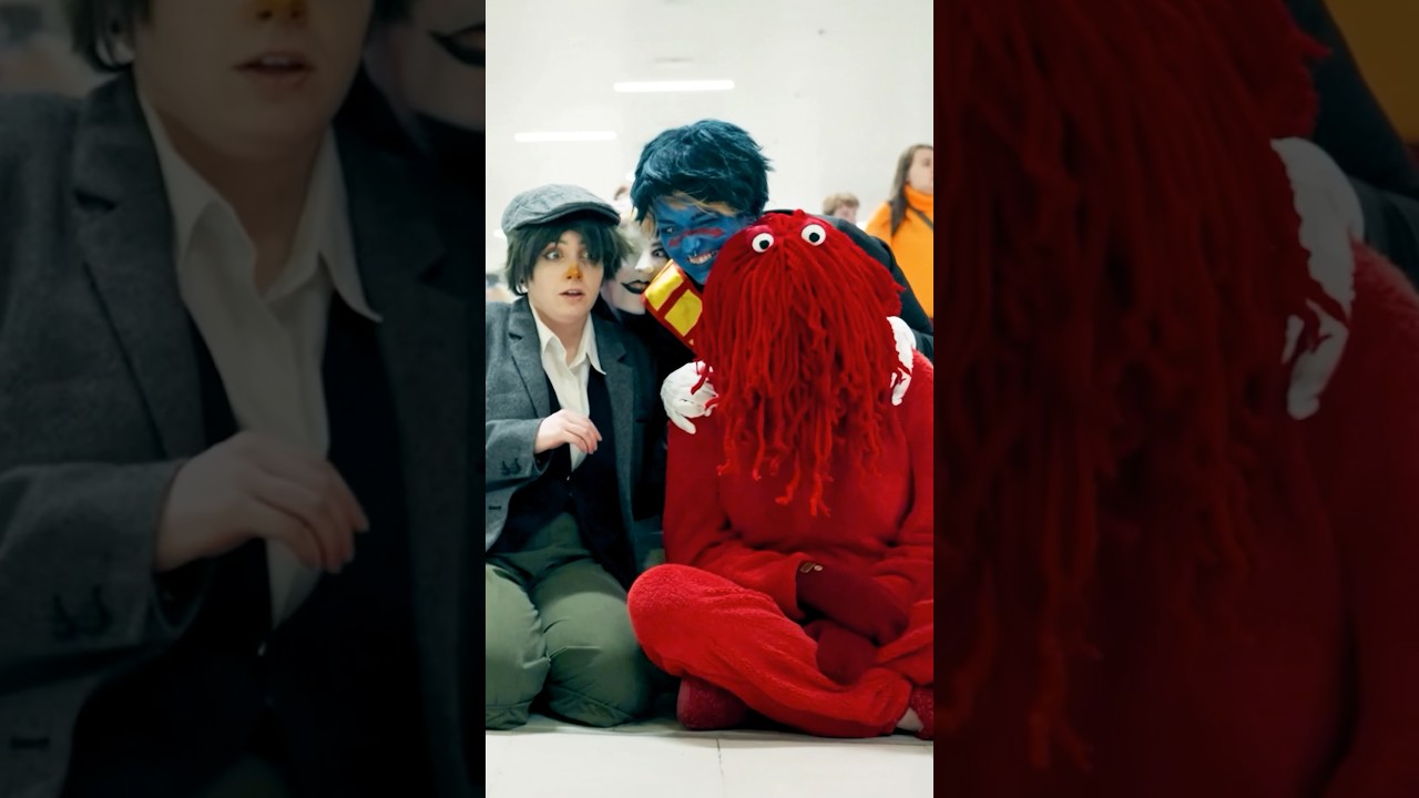 DON'T HUG ME I'M SCARED 😃🫂 COSPLAY GROUP 🧶 #shorts