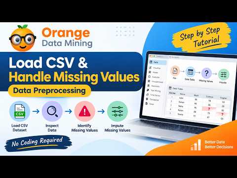 Orange Data Mining: Load CSV & Handle Missing Values | Data Preprocessing