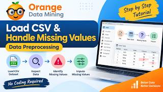 Orange Data Mining: Load CSV & Handle Missing Values | Data Preprocessing