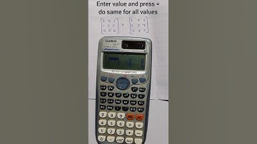 how to use calci for matrices #mathsvsman