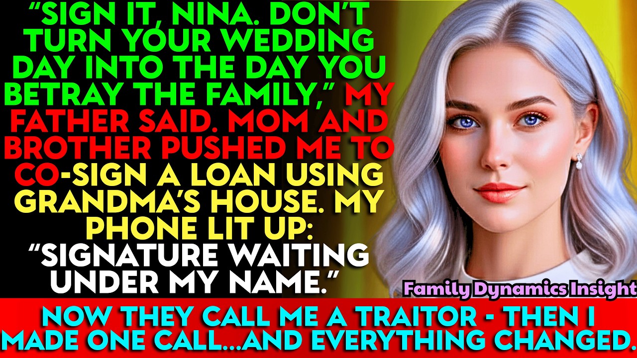 My Father Asked Me to Sign Something on My Wedding Day—So I Said Three Words…