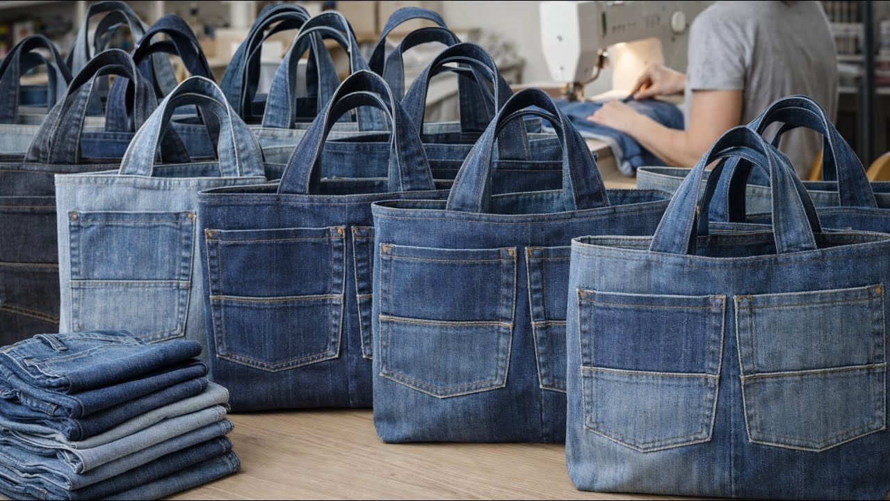 🔥 Сумка из старых джинсов за вечер | ТАК ПРОСТО ВЫ ЕЩЁ НЕ ШИЛИ!