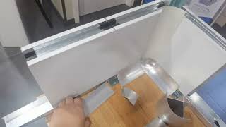 clean room wall installation