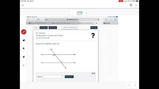 Delta Math (Transversals) Help
