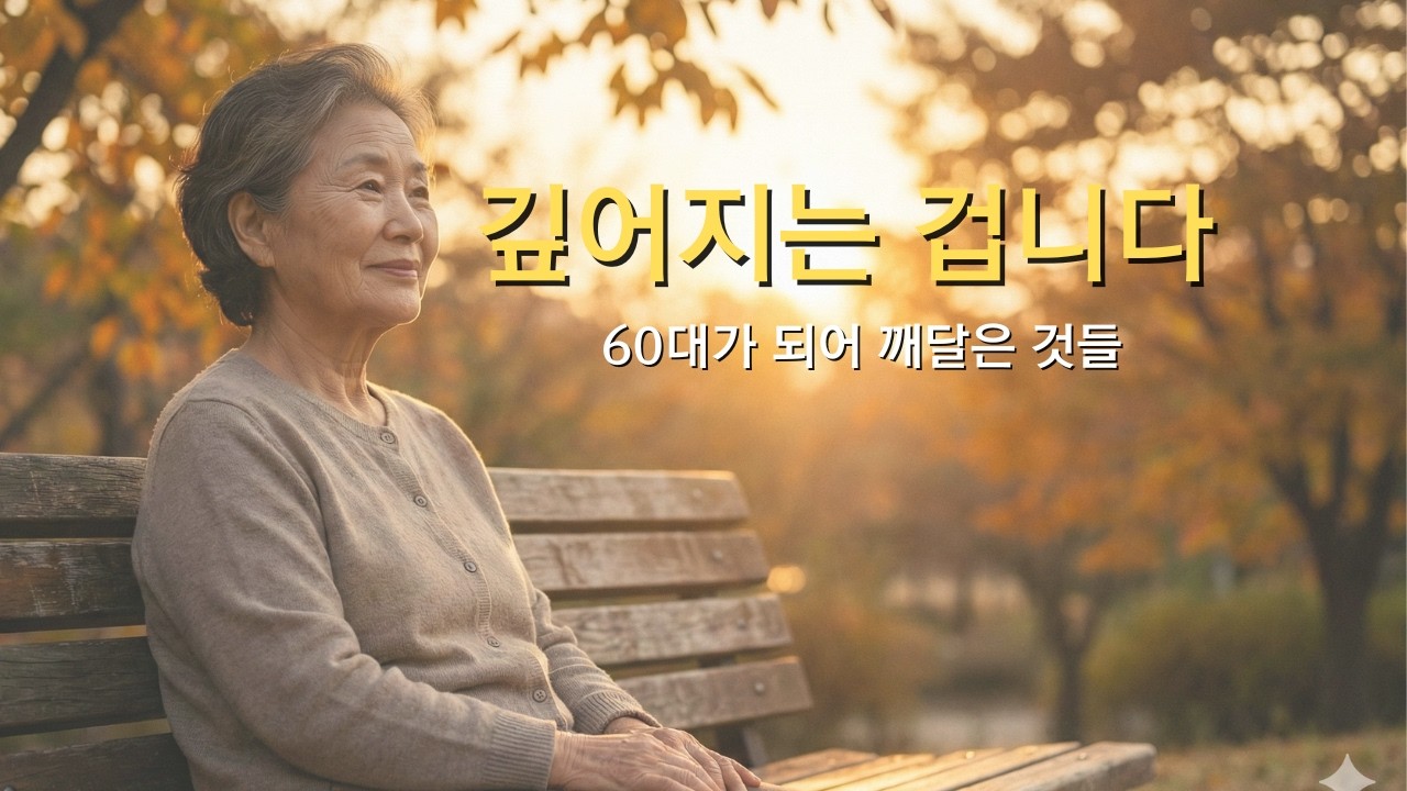 늙는 게 아니라 깊어지는 겁니다 (60대가 되어 깨달은 것들)