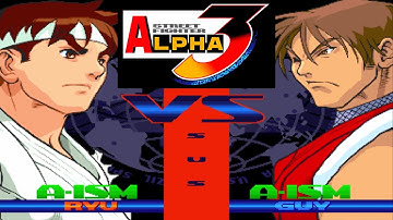 Street Fighter Alpha 3 Ryu: High Difficulty Arcade Gameplay!