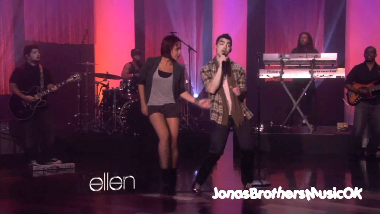 Joe Jonas -Just In Love live on ellen