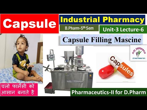 Capsule Filling Machine | Manual Semi & Full  Automatic   L-6 Unit-3 | Industrial Pharmacy - 5th